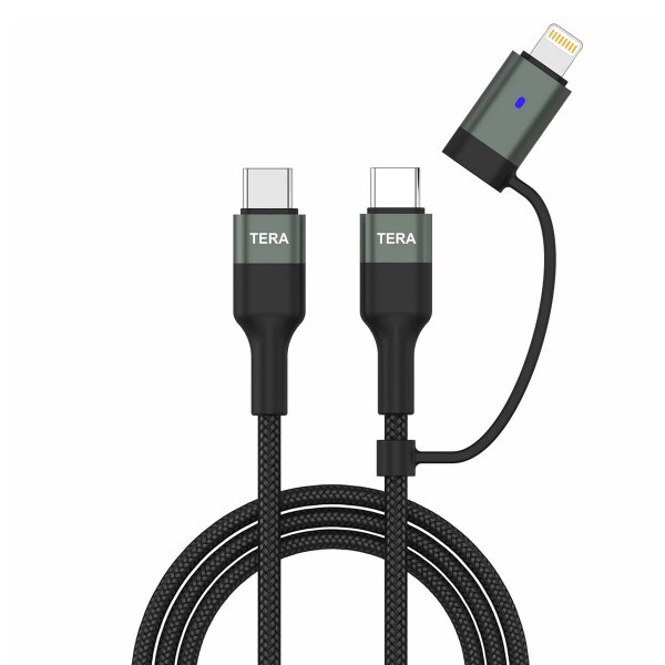 TERA GRAND USB-C to C With Lightning Adapter